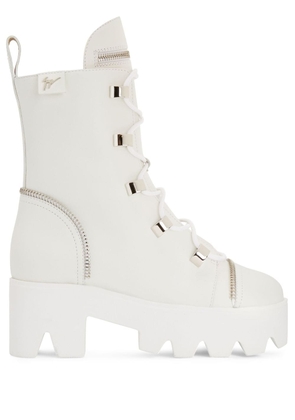 Giuseppe Zanotti Juliett lace-up boots - White