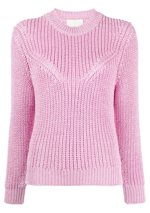 ISABEL MARANT crew-neck knit jumper - Pink