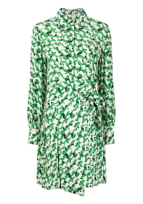 Jason Wu abstract-print tied-waist dress - Green