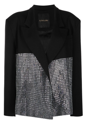 Loulou Eydie crystal-embellished blazer - Black