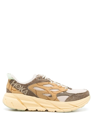 HOKA Clifton L suede sneakers - Brown
