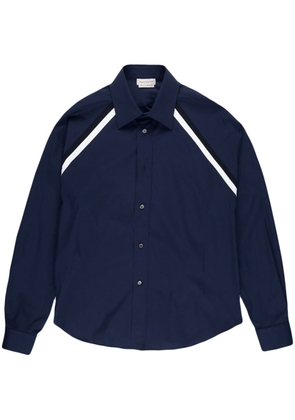 Alexander McQueen long-sleeve cotton shirt - Blue