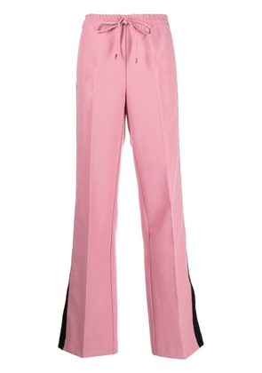 ERMANNO FIRENZE flared drawstring-waistband trousers - Pink