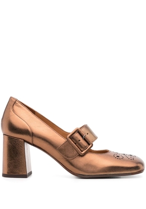 Chie Mihara Paypau 60mm leather pumps - Gold