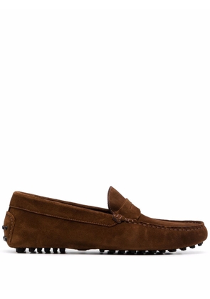 Scarosso Michael suede loafers - Brown