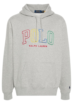 Polo Ralph Lauren embroidered-logo hoodie - Grey