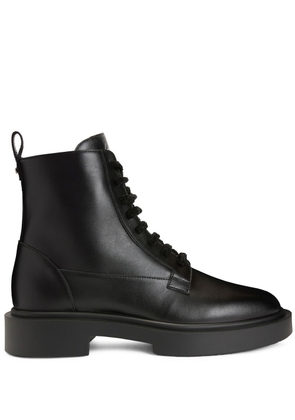 Giuseppe Zanotti Achille leather lace-up boots - Black