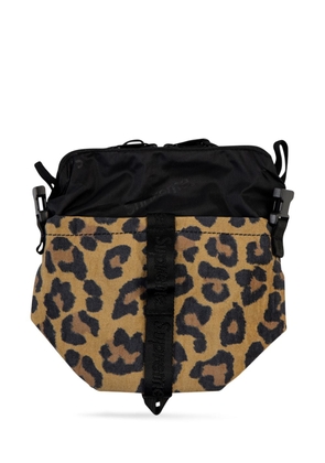Supreme leopard-print neck pouch - Brown