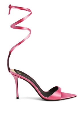 Giuseppe Zanotti Intriigo Laces 90mm satin sandals - Pink