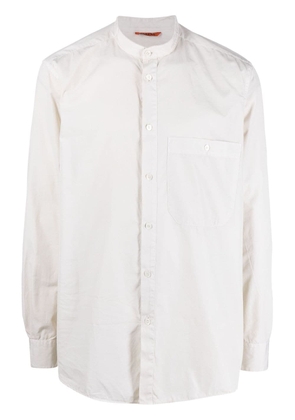 Barena band-collar cotton shirt - Neutrals