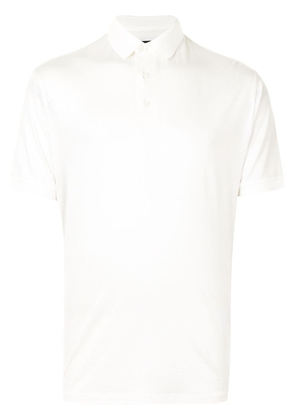 Emporio Armani side logo print polo shirt - White