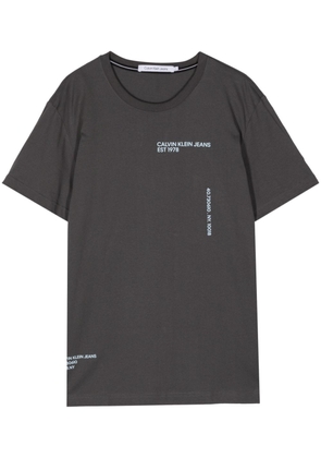 Calvin Klein Jeans logo-print cotton T-shirt - Grey
