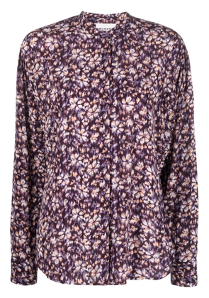 MARANT ÉTOILE Catchell floral-print shirt - Purple