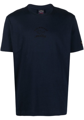 Paul & Shark logo-print cotton T-shirt - Blue