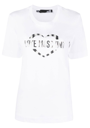 Love Moschino logo-print round-neck T-shirt - White