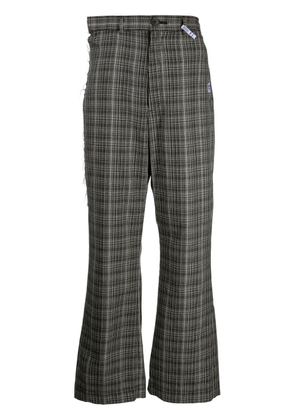 Maison MIHARA YASUHIRO check-pattern trousers - Black