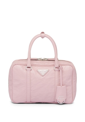 Prada medium leather tote bag - Pink