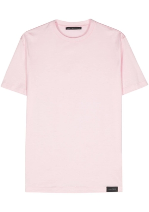 Low Brand logo-patch cotton T-shirt - Pink