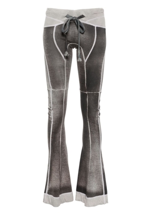 KNWLS Raze panelled flared leggings - Grey
