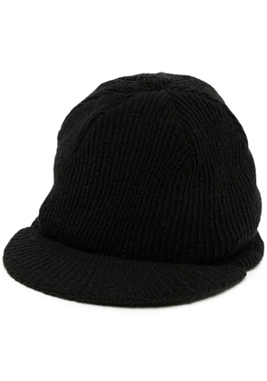 Undercover logo-embroidered rib-knit cap - Black