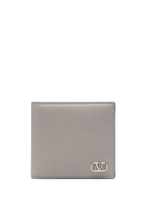 Valentino Garavani VLogo plaque bi-fold wallet - Grey