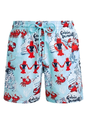 Vilebrequin crab-print swim shorts - Blue