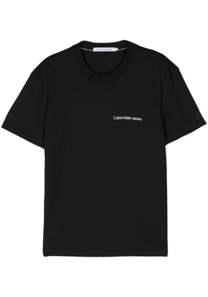 Calvin Klein Jeans logo-print cotton T-shirt - Black