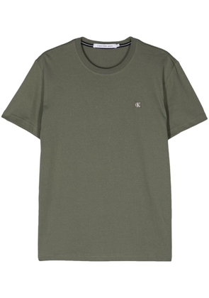 Calvin Klein Jeans logo-patch cotton T-shirt - Green