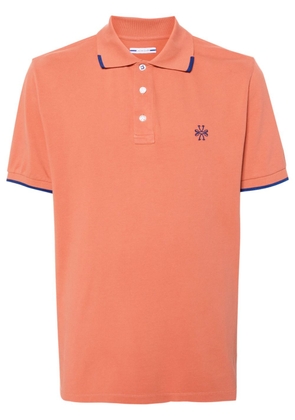 Jacob Cohën logo-embroidered piqué polo shirt - Orange