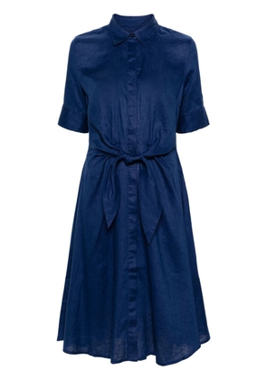 Lauren Ralph Lauren Wakana linen midi shirt dress - Blue