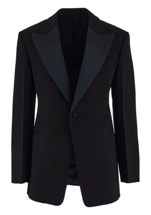 Ferragamo single-breasted tuxedo blazer - Black