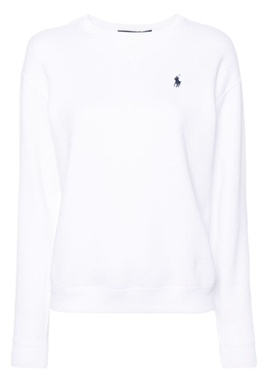 Polo Ralph Lauren embroidered-logo jersey sweatshirt - White