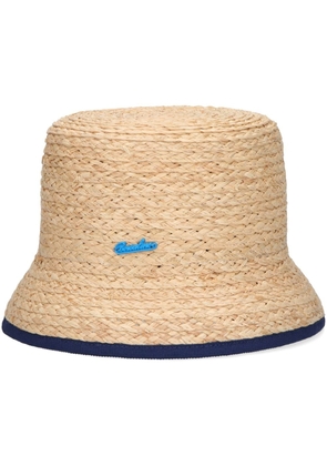 Borsalino Noa raffia bucket hat - Neutrals