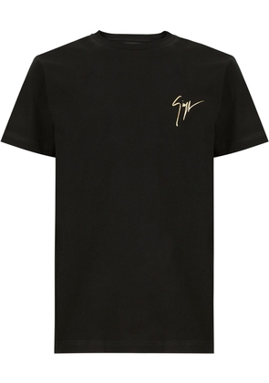 Giuseppe Zanotti signature-print cotton T-shirt - Black