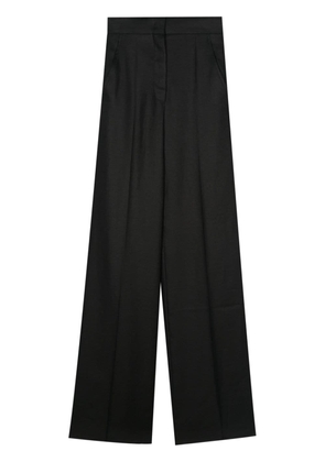 Max Mara Hangar wide-leg linen trousers - Black