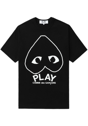 Comme Des Garçons Play heart-print cotton T-shirt - Black