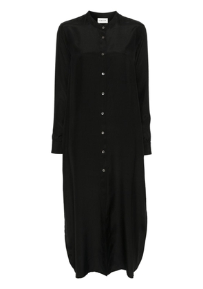P.A.R.O.S.H. long-sleeve silk dress - Black
