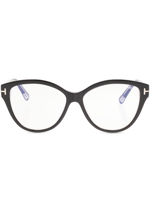TOM FORD Eyewear Blue Block cat eye-frame glasses - Black