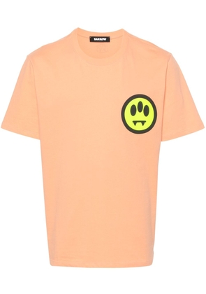 BARROW logo-stamp cotton T-shirt - Orange