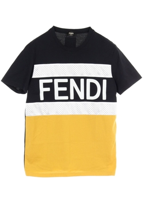 Fendi Pre-Owned 2000s logo-print crew neck T-shirt - Black