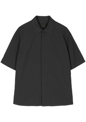 Neil Barrett crinkled cotton shirt - Black