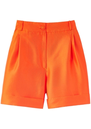 DESTREE Daniel pleat-detail shorts - Orange