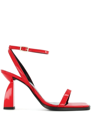 Nodaleto Angel E 90mm leather sandals - Red