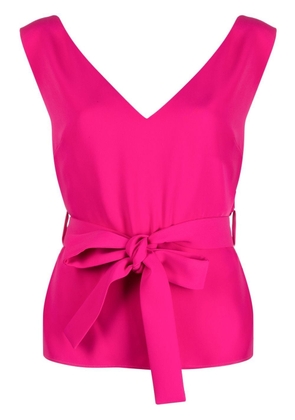 P.A.R.O.S.H. tie-waist sleeveless blouse - Pink