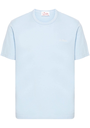 MC2 Saint Barth logo-embroidered cotton T-shirt - Blue