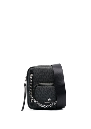 Michael Michael Kors monogram-pattern satchel bag - Black