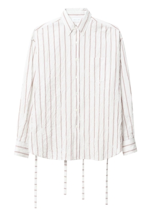John Elliott stripe-print cotton-blend shirt - White