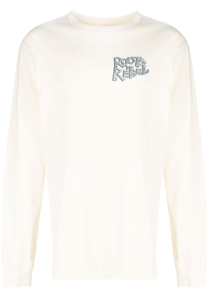 Nicholas Daley logo-print cotton T-shirt - Neutrals