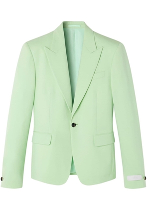 Versace single-breasted wool blazer - Green