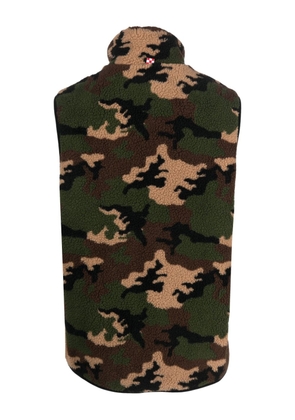 MC2 Saint Barth camouflage-print zipped gilet - Green
